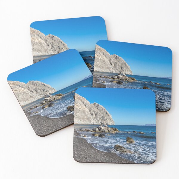 Item preview, Calm Beach, Blue Sky, Blue Water, Mountains designed and sold by SafariByMarisa.