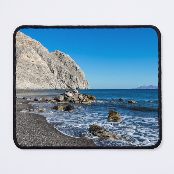 Item preview, Calm Beach, Blue Sky, Blue Water, Mountains designed and sold by SafariByMarisa.