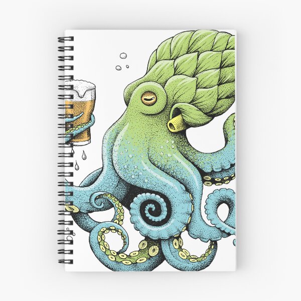 Item preview, Hop-to-pus Octopus Drinking Beer designed and sold by HabbyArt.