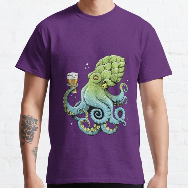Hop-to-pus Octopus Drinking Beer Classic T-Shirt