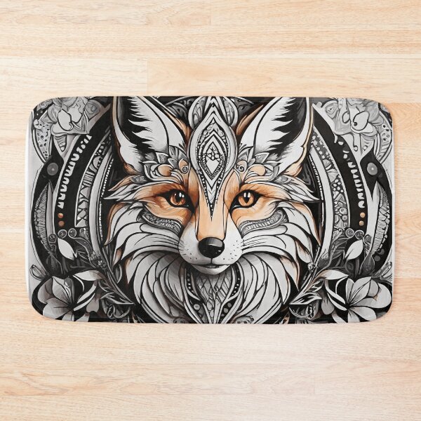 Artikelvorschau, Fuchs zen art, zentangle, ZIA, zendoodle entworfen und verkauft von zamperoni.