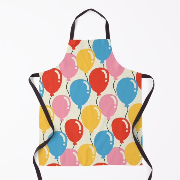 Item preview, Balloon Party Pattern (pink/red/yellow/blue) designed and sold by Design Minds Boutique.