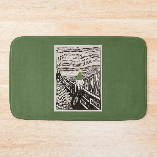Item preview, Christmas Scream Funny Existential Dark Holiday Merry Xmas Wishes designed and sold by kierkegaard.