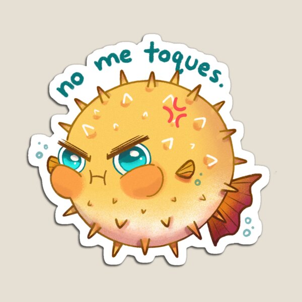Vista previa del artículo con la obra «No me toques / No me toques Blowfish», diseñado y vendido por heyouwitheface.