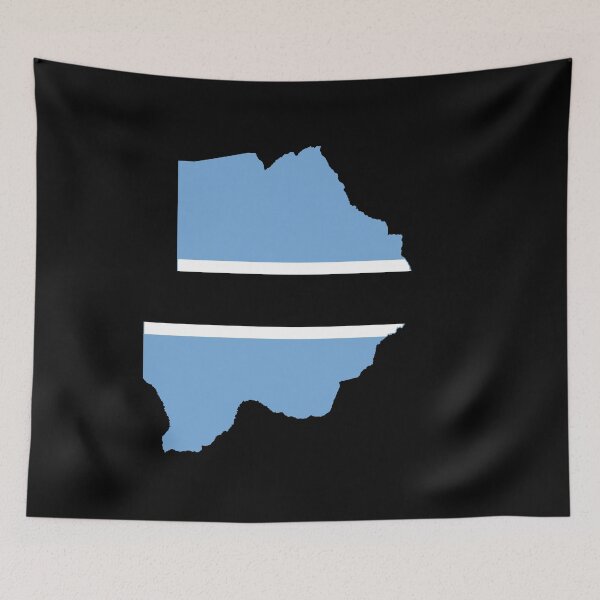 Item preview, Botswana map designed and sold by feether-store.