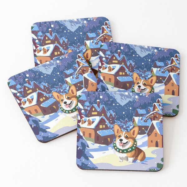 Item preview, Corgi in Santa's Village designed and sold by Corgi-at-night.