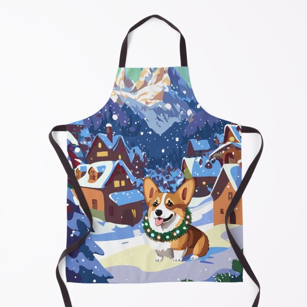 Item preview, Corgi in Santa's Village designed and sold by Corgi-at-night.
