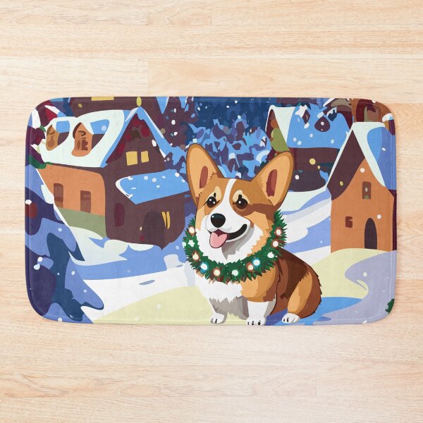 Item preview, Corgi in Santa's Village designed and sold by Corgi-at-night.
