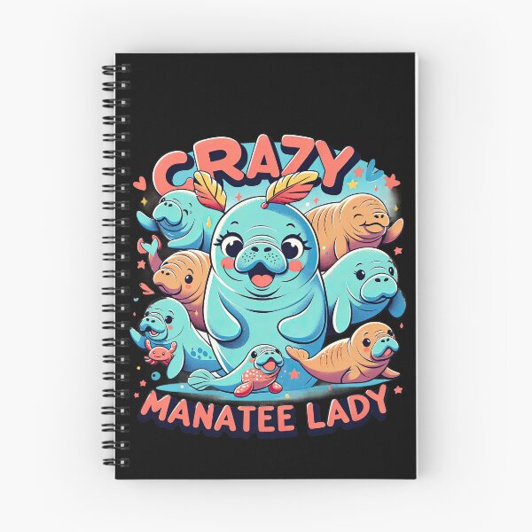 Item preview, Crazy Manatee Lady - Cartoonish Manatee Lover T-Shirt designed and sold by SandbarTees.