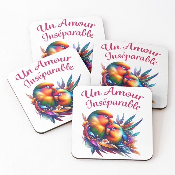 Item preview, An inseparable love of two little parrots designed and sold by YANNISQ49.