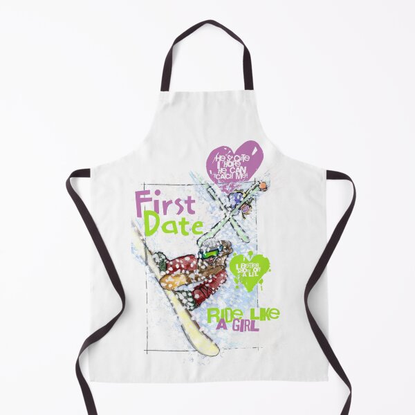 Item preview, First date falling in love skiing and snowboarding designed and sold by DrawnToColour.
