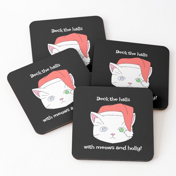 Item preview, Deck the halls with meows and holly! designed and sold by TheBrickHouseCo.