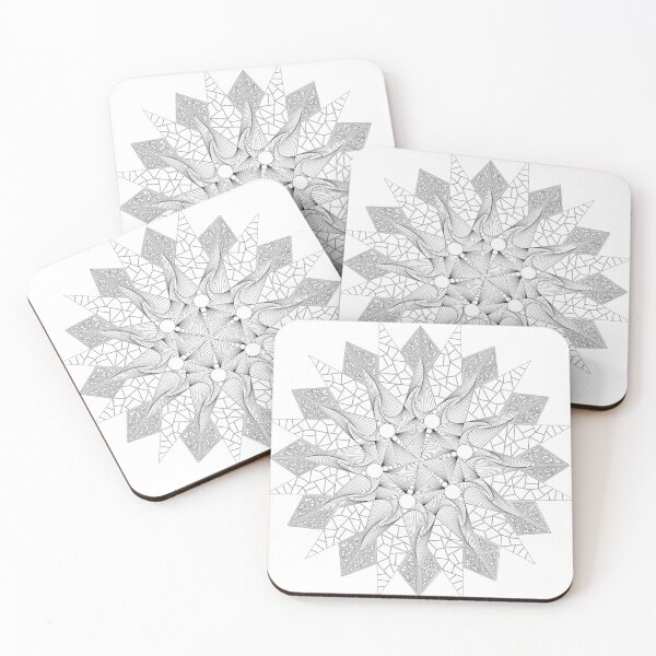 Item preview, Transparent Geometric Sun Flower designed and sold by DHTDesigns.