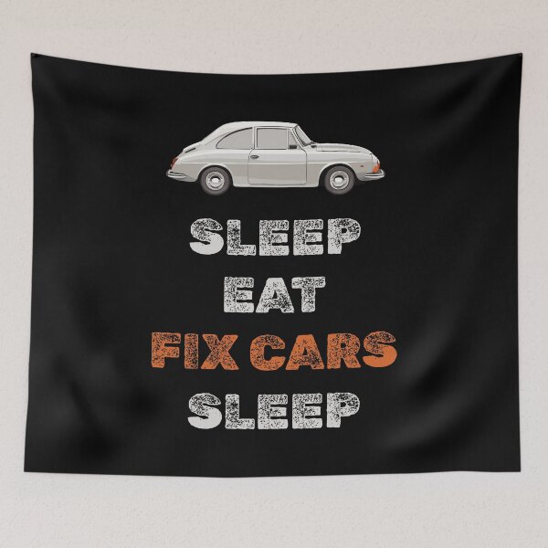 Item preview, Sleep eat fix cars sleep designed and sold by twisted-dot.