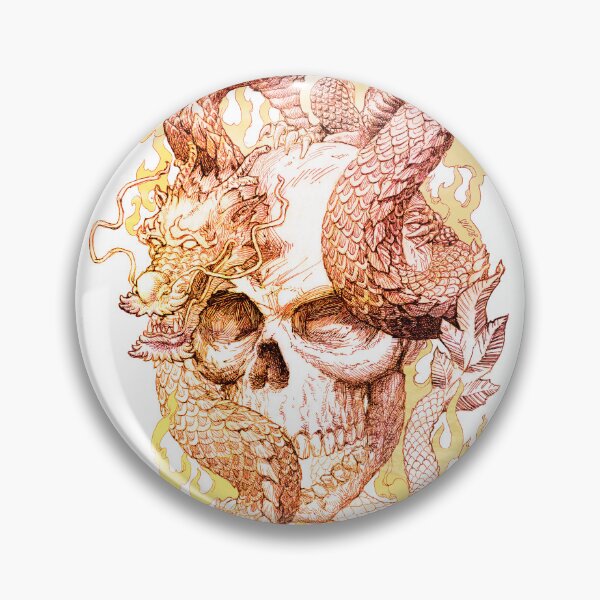 Item preview, Year of the Dragon Skull designed and sold by Sanoevil Designs.