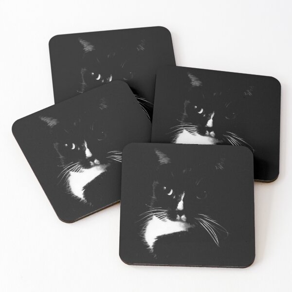 Item preview, Tuxedo Cat Dream in Black and White designed and sold by Rebecca Jane.