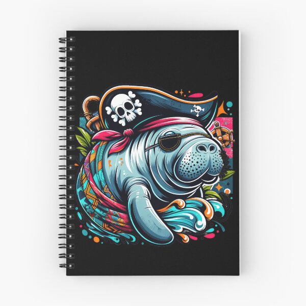 Item preview, Pop Art Manatee Pirate Shirt designed and sold by SandbarTees.