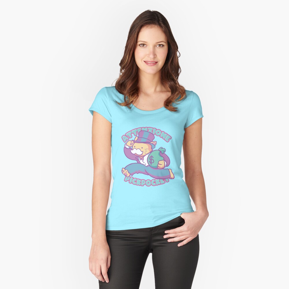 Item preview, Fitted Scoop T-Shirt designed and sold by piratadandi.