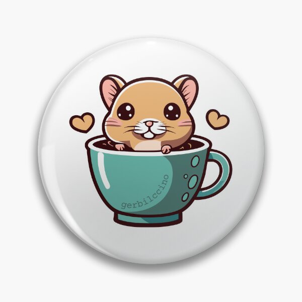 Item preview, Heartwarming Sips: Gerbilccino Bliss designed and sold by EmeraldeaArt.