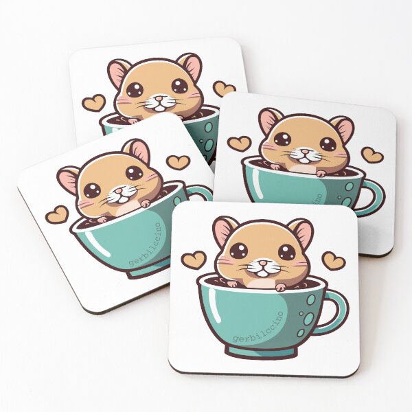 Item preview, Heartwarming Sips: Gerbilccino Bliss designed and sold by EmeraldeaArt.