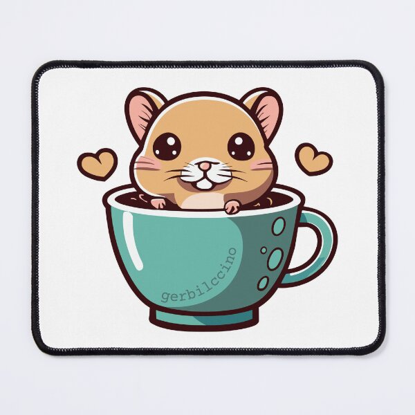 Item preview, Heartwarming Sips: Gerbilccino Bliss designed and sold by EmeraldeaArt.