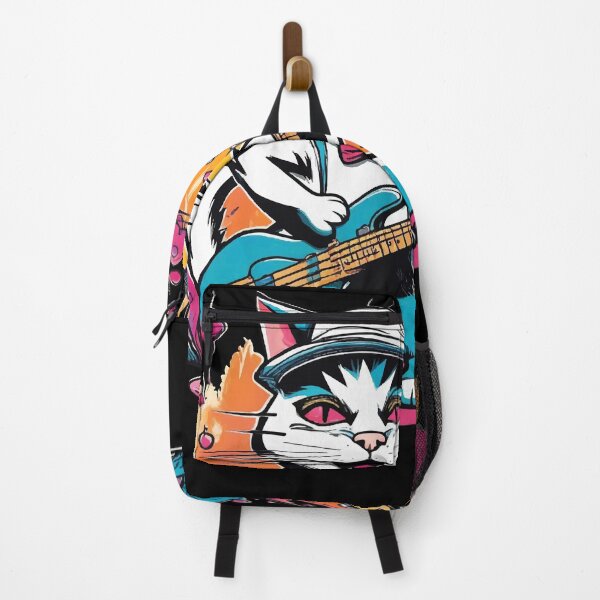 Item preview, cat playing bass guitar designed and sold by Batiz.