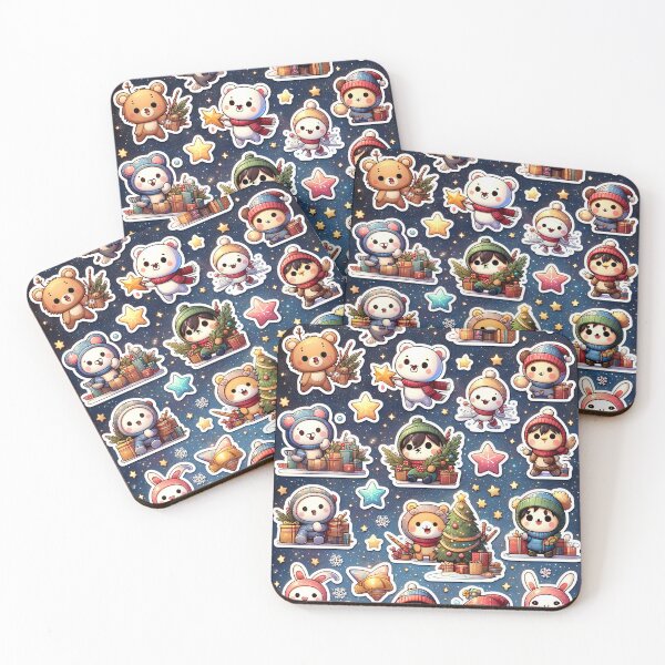 Item preview, Cartoon Christmas Characters designed and sold by VividVirtuoso.