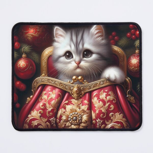 Item preview, Baroque Whiskers: Kitten in a Rococo Bag designed and sold by DeenaDee.