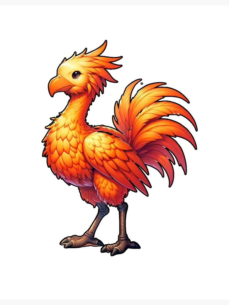 Orange Chocobo Bird from Final Fantasy Game Series