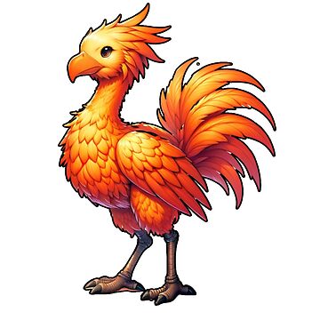 Orange Chocobo Bird from Final Fantasy Game Series