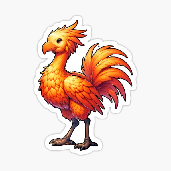 Orange Chocobo Bird from Final Fantasy Game Series