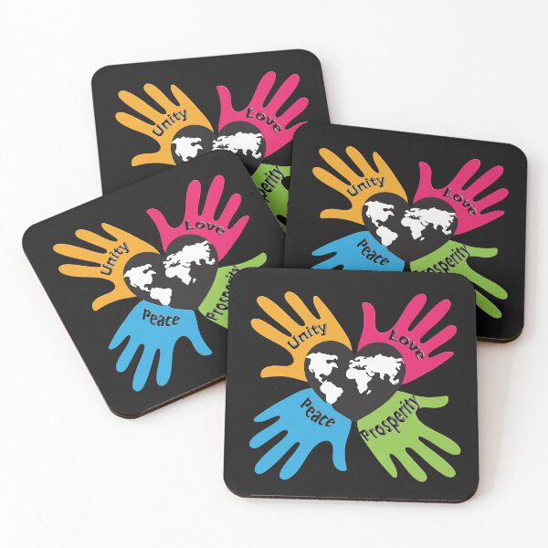 Item preview, Four Hands Form a Heart: Unity, Love, Peace, Prosperity designed and sold by shutterrudder.