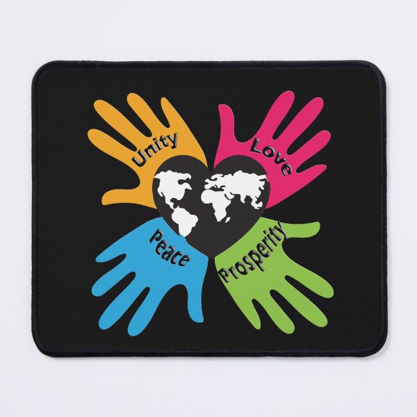 Item preview, Four Hands Form a Heart: Unity, Love, Peace, Prosperity designed and sold by shutterrudder.