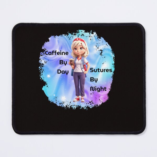 Item preview, Caffeine By Day, Sutures By Night Var 2 designed and sold by TugForkFinds.