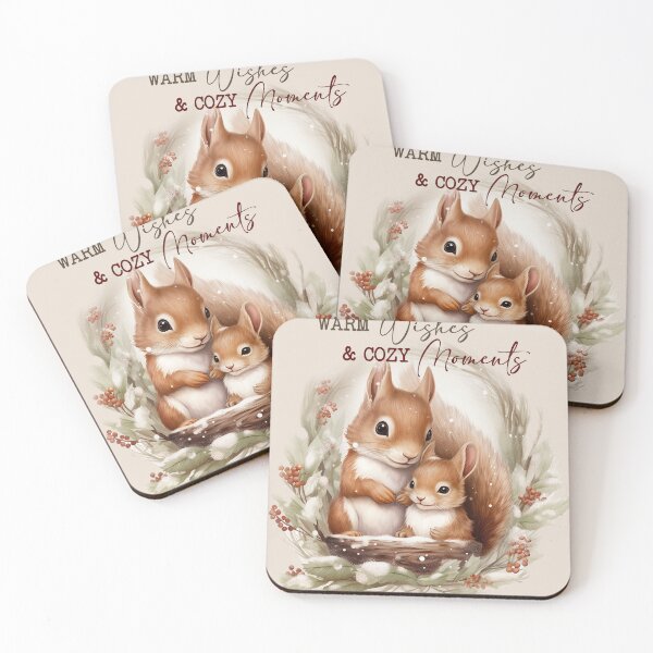 Item preview, Squirrels in a winter setting designed and sold by BloomMarch.