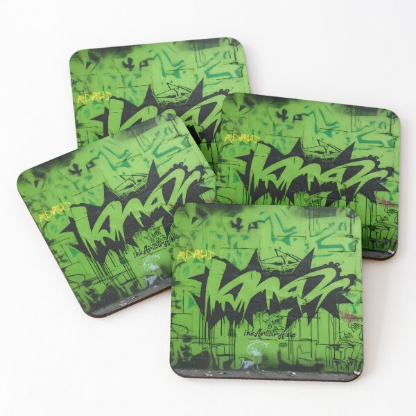 Item preview, Graffiti Green Wall Art designed and sold by inkArtistryfine.