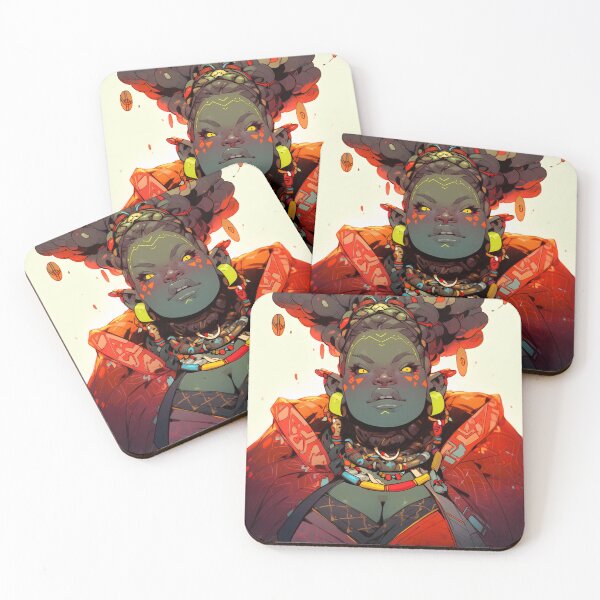 Item preview, Bold Vibrant Afrofuturistic Anime Girl designed and sold by bubblegoth.