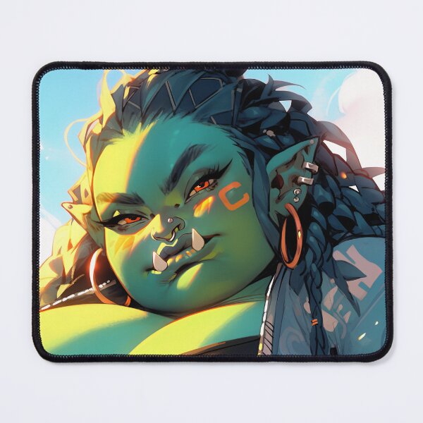 Item preview, Beautiful Fat Orc Warrior Anime Girl designed and sold by bubblegoth.