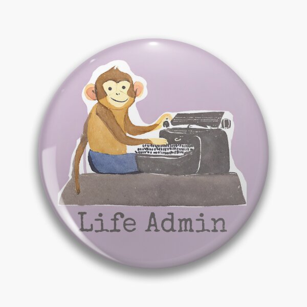 Item preview, Monkey Life Admin Typist  designed and sold by AnimaliaStar.