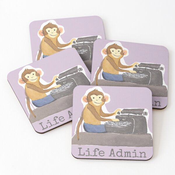 Item preview, Monkey Life Admin Typist  designed and sold by AnimaliaStar.