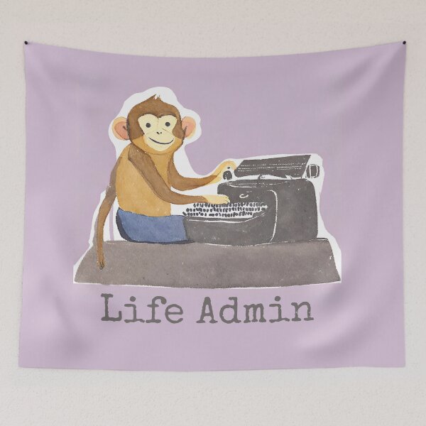 Item preview, Monkey Life Admin Typist  designed and sold by AnimaliaStar.