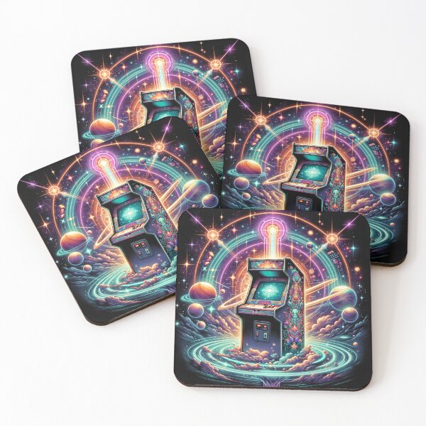 Item preview, The Final Game - Retro Arcade in Space Graphic designed and sold by visionaryprint.