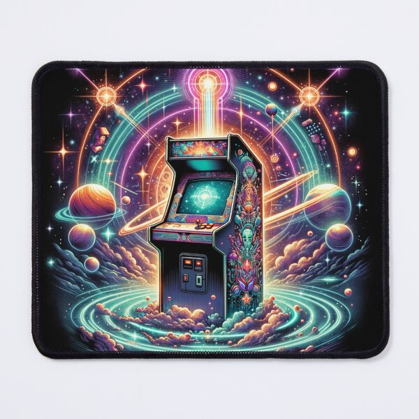 Item preview, The Final Game - Retro Arcade in Space Graphic designed and sold by visionaryprint.