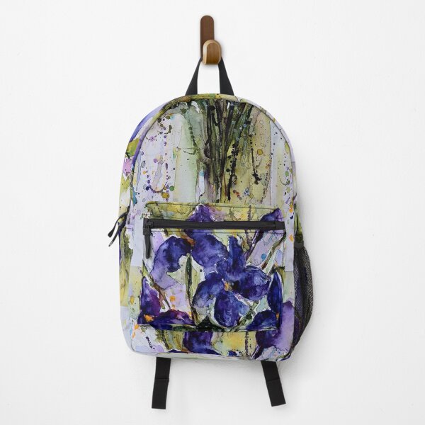 Item preview, Contemporary vivid purple iris in watercolour with a twist  designed and sold by Gabriellecragg.