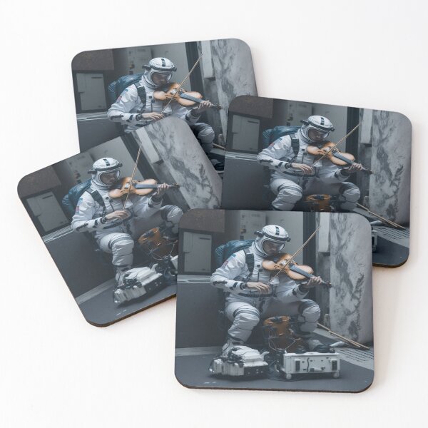 Item preview, Astronaut Playing Violin designed and sold by Brabofox.