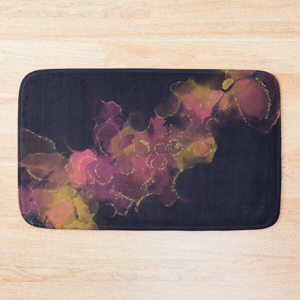 Item preview, Pastel Pink & Gold Abstract Ink - Dark designed and sold by WestCoastWoods.