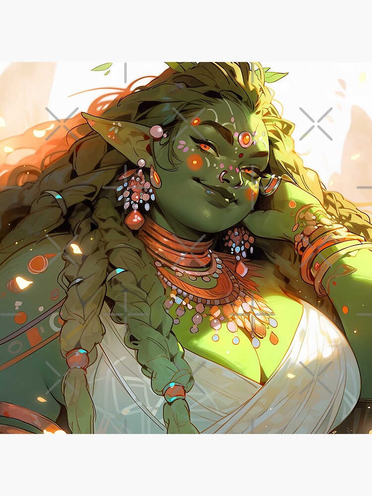 Beautiful Fantasy Lush Nature Bohemian Style Anime Girl Poster