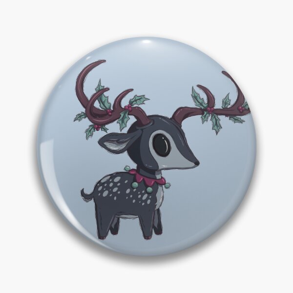 Item preview, Cute Yule Deer Blue | Winter Deer designed and sold by Karli Mogen.