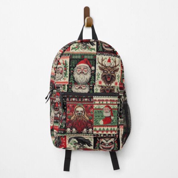Item preview, Creepy Christmas: A Raven and Krampus Collage designed and sold by ZinniasGothShop.