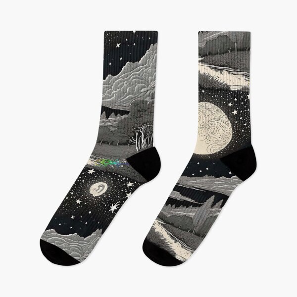 Item preview, Hippie Mountain Landscapes - Moonlit Night Magic 24 designed and sold by Benito Del Ray.